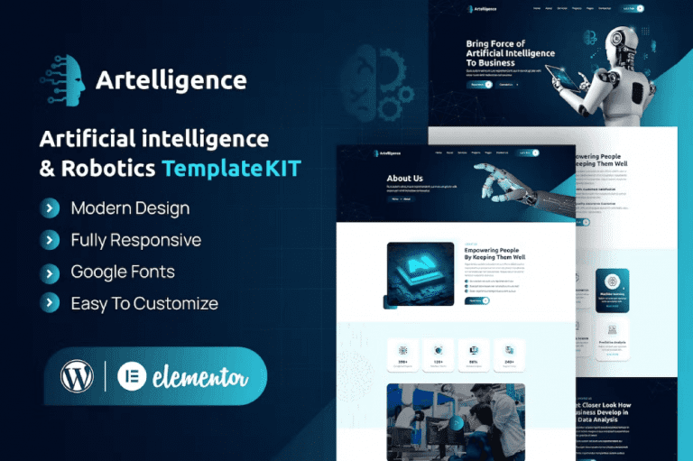 کیت قالب المنتور هوش مصنوعی و رباتیک Artelligence