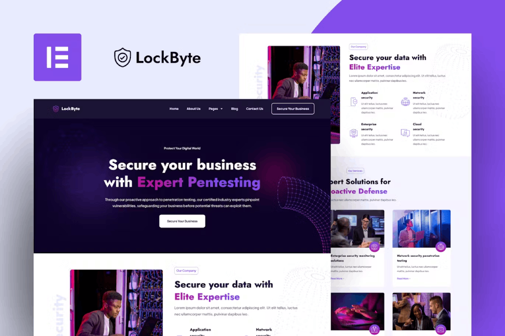 کیت قالب المنتور خدمات امنیت سایبری LockByte