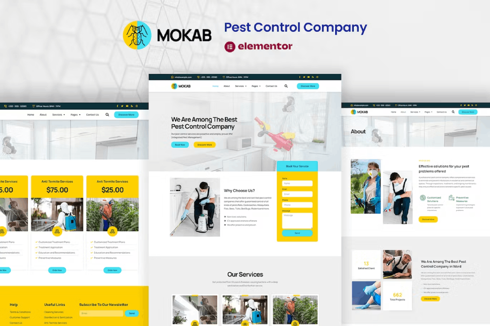 کیت قالب المنتور خدمات کنترل آفات Mokab