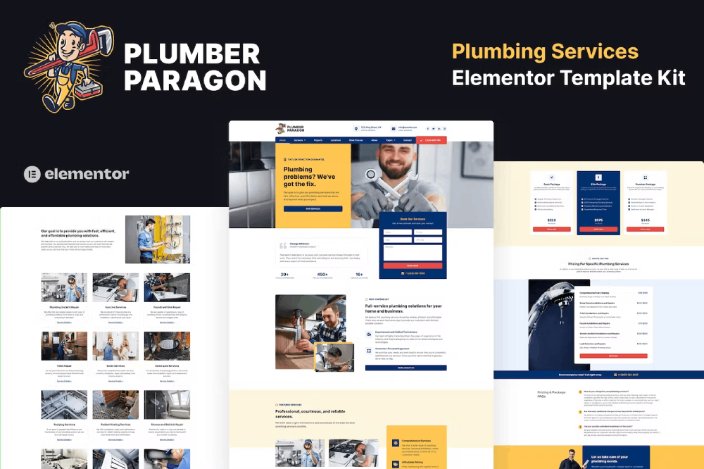 کیت قالب المنتور خدمات لوله‌ کشی Plumber Paragon