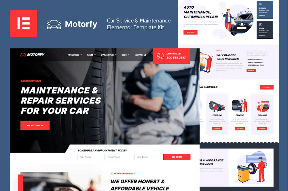 کیت قالب المنتور سرویس و نگهداری خودرو Motorfy