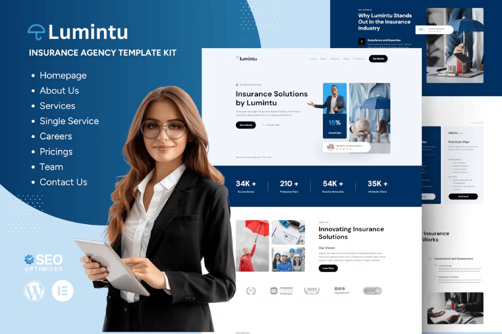 کیت قالب المنتور شرکت بیمه Lumintu