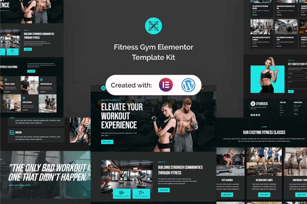 کیت قالب المنتور باشگاه بدنسازی Gymrock